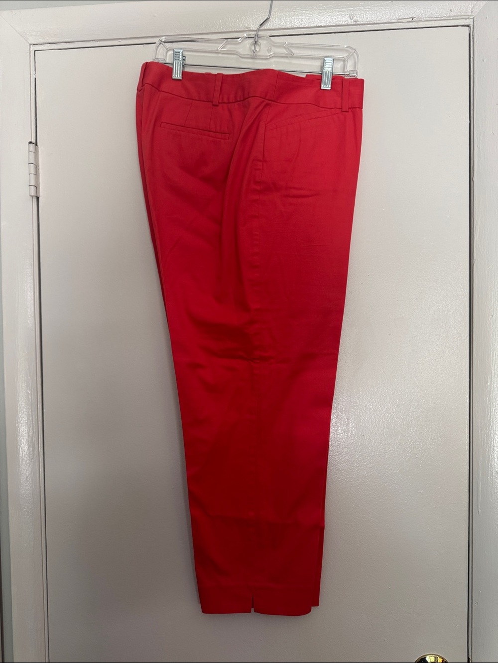 Talbots The Perfect Crop Pants in Coral - Straight Ankle, Sz 16